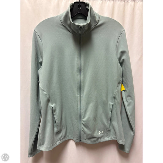 Jacket Fleece By Under Armour In Teal, Size: L