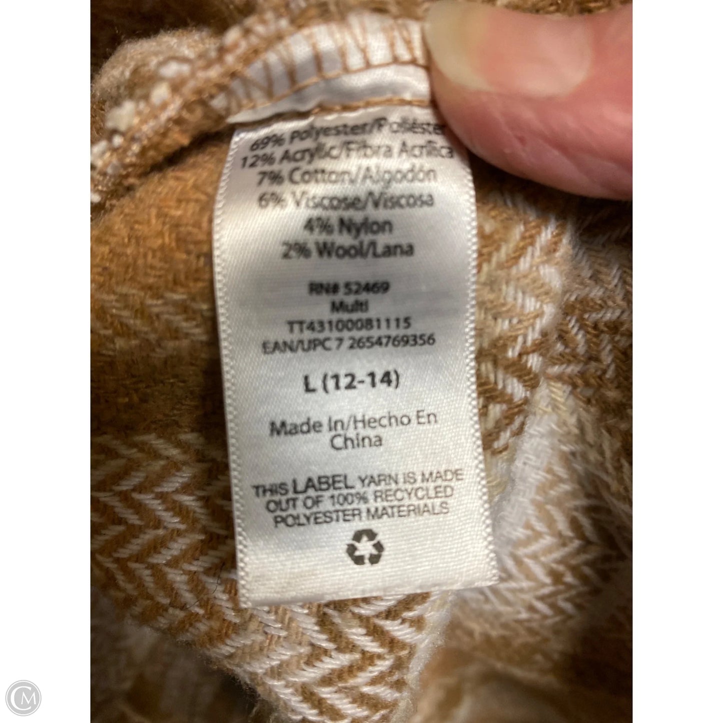 Coat Faux Fur & Sherpa By Time And Tru In Beige, Size: L