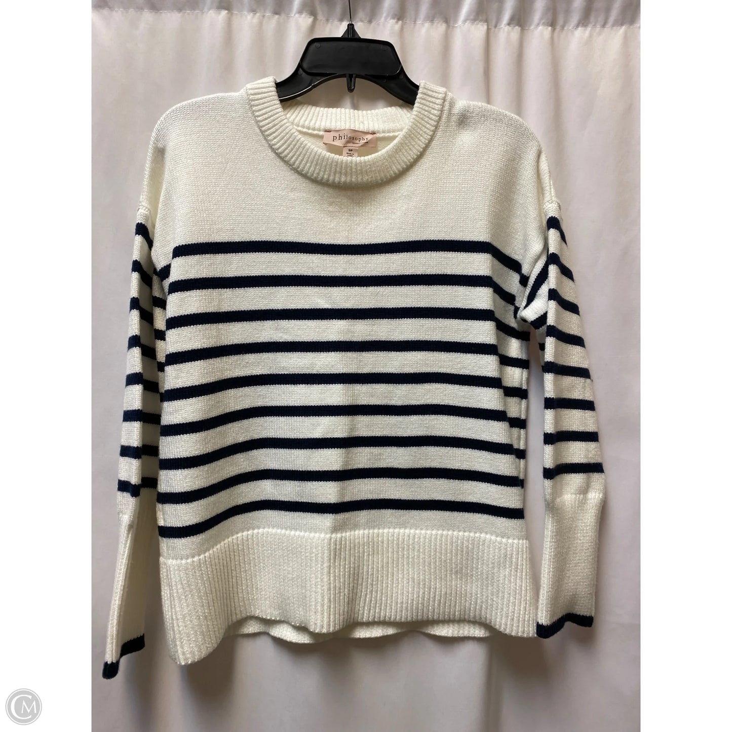 Sweater By Philosophy In White, Size: Sp