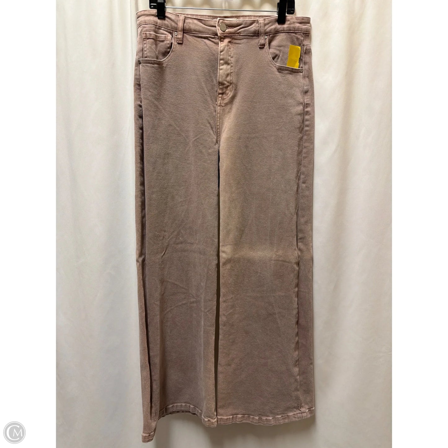 Jeans Straight By Risen In Pink, Size: 14