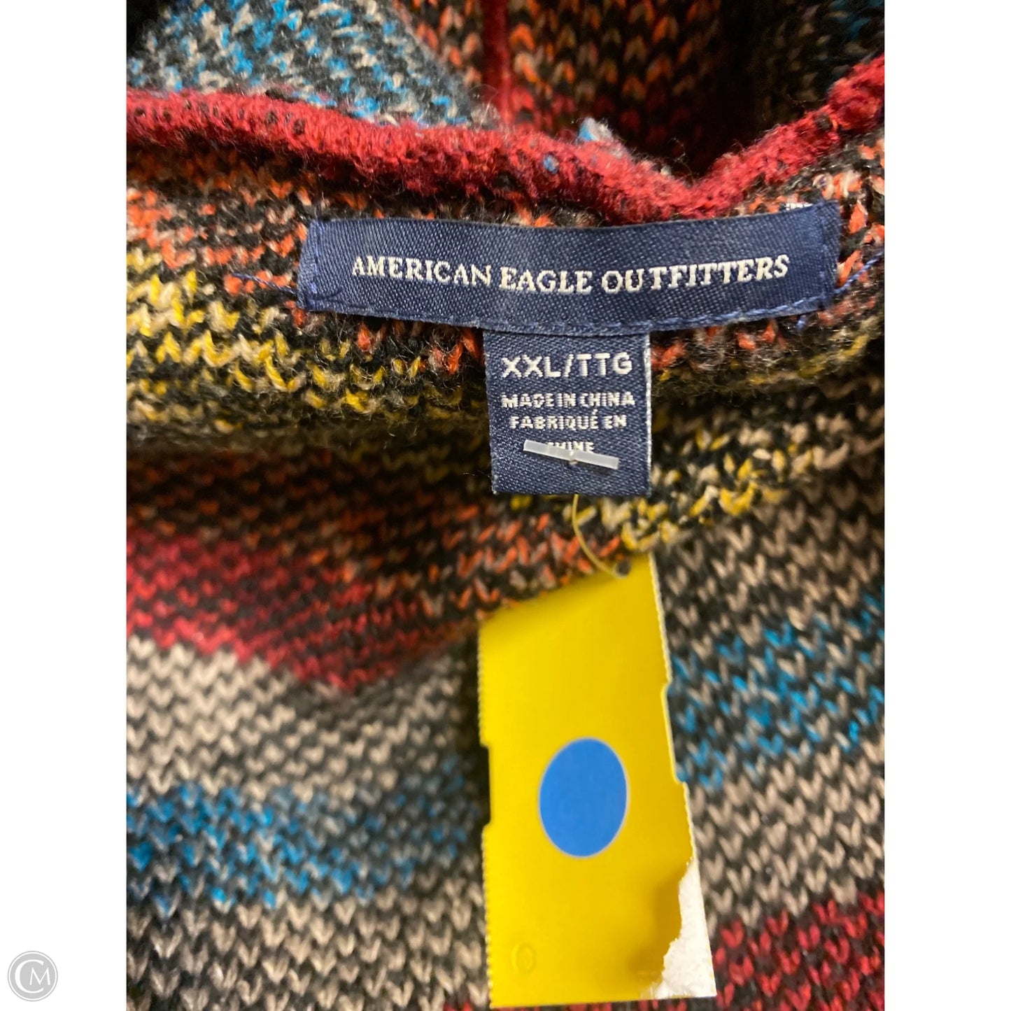 Vest Sweater By American Eagle In Maroon, Size: Xxl