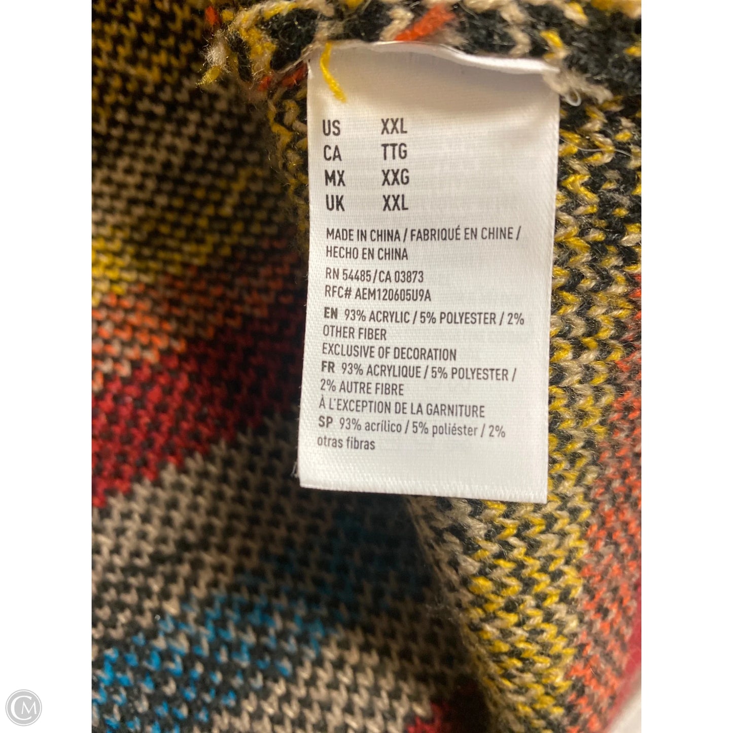 Vest Sweater By American Eagle In Maroon, Size: Xxl