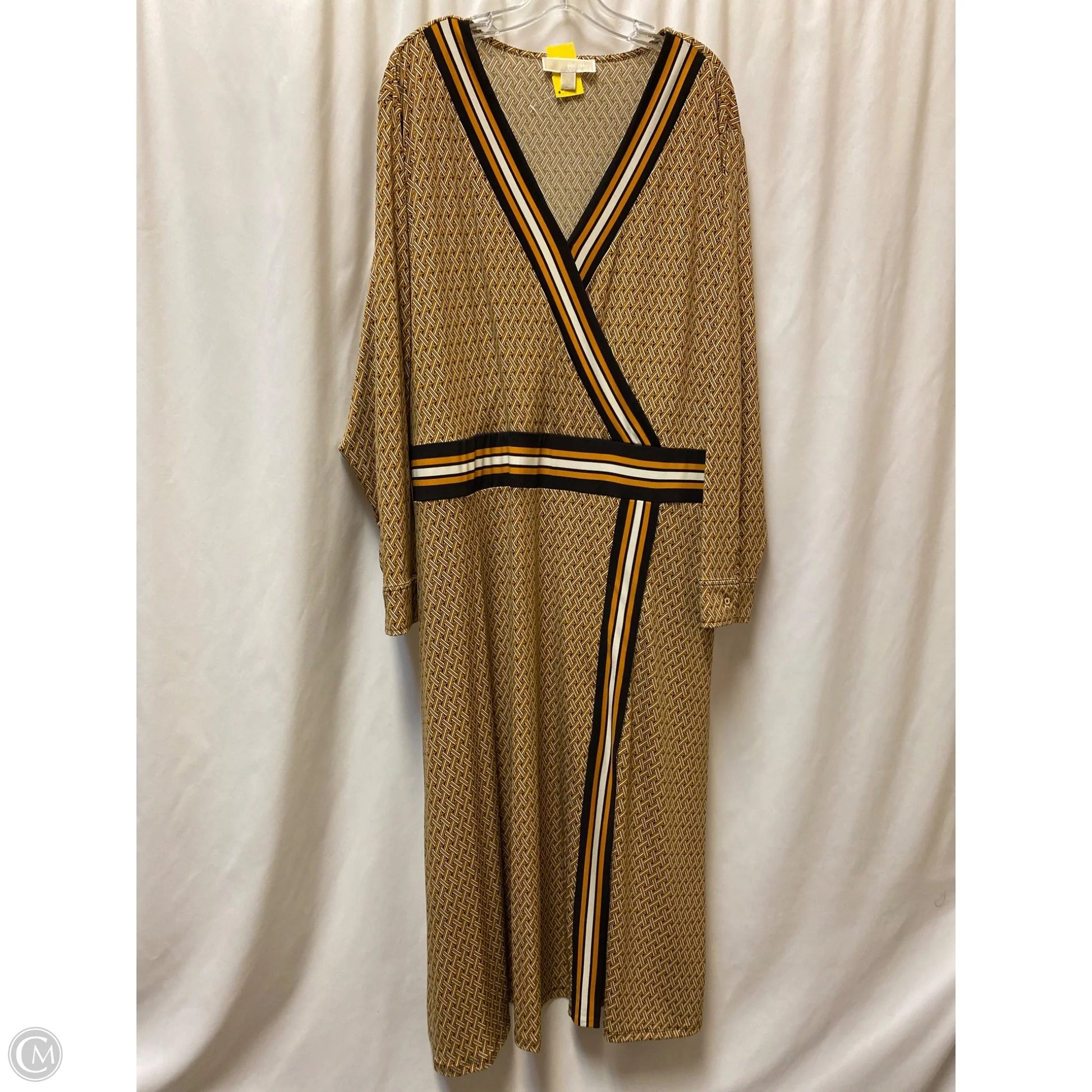 Dress Casual Maxi By Michael By Michael Kors In Gold, Size: 3x Clothes Mentor Clarksville TN #198 Dress Casual Maxi By Michael By Michael Kors In Gold, Size: 3x Clothes Mentor Clarksville TN #198