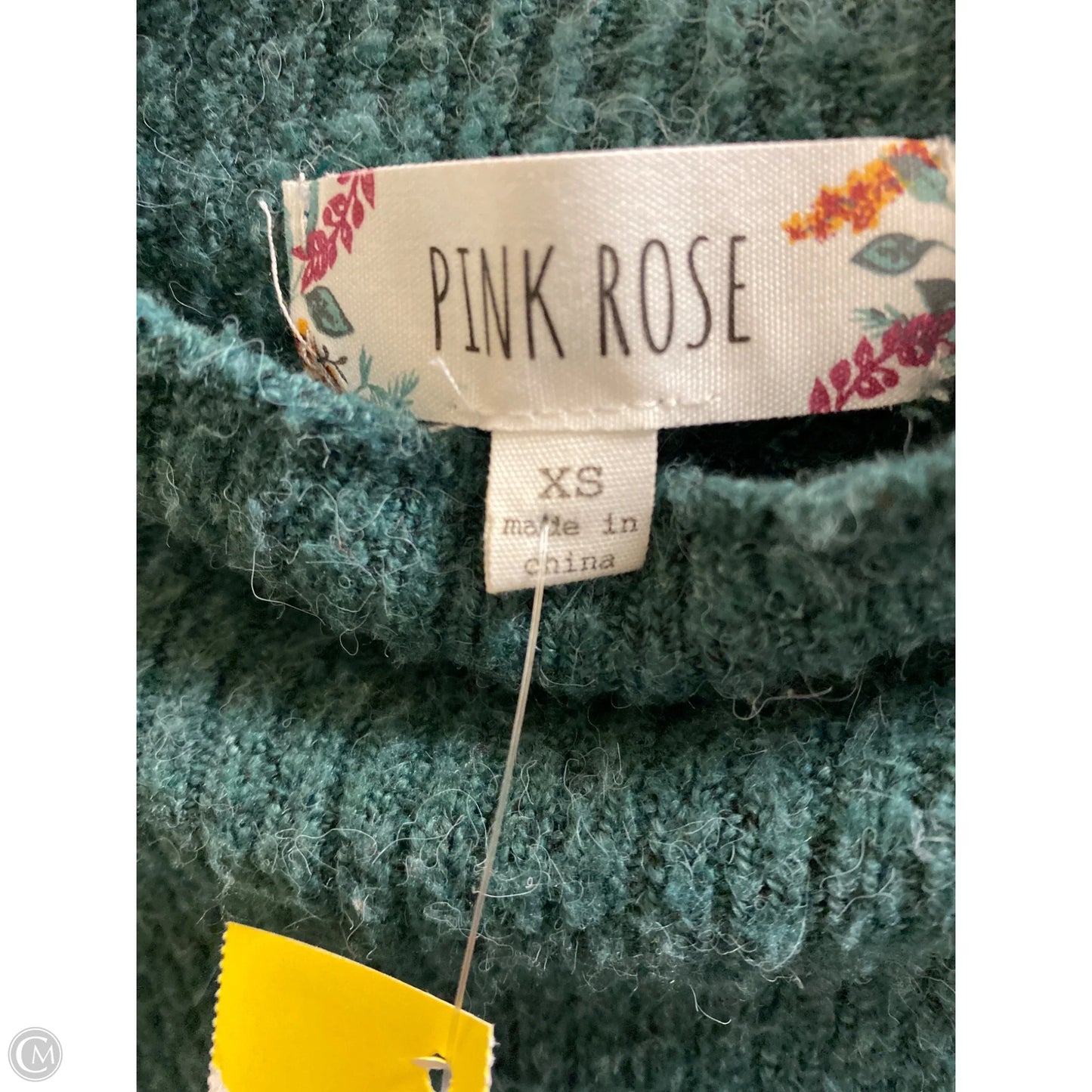 Sweater By Pink Rose In Green, Size: Xs