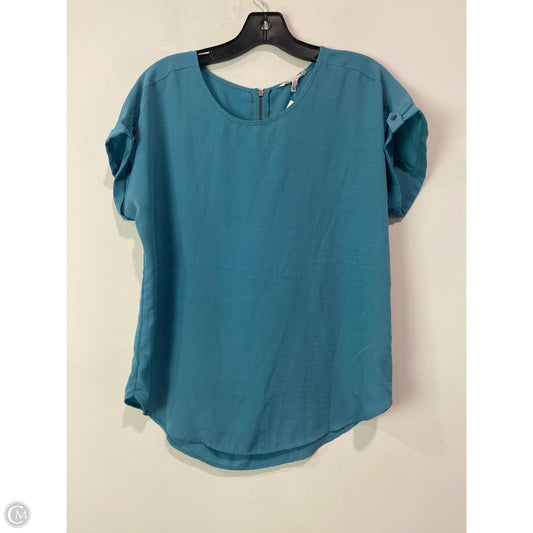 Top Short Sleeve By Maurices In Teal, Size: Xs