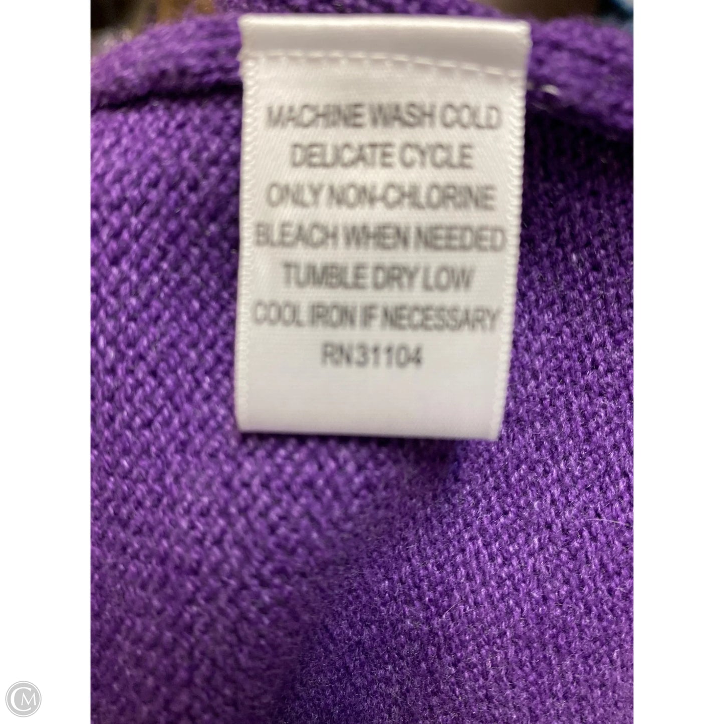 Sweater By Kim Rogers In Purple, Size: M