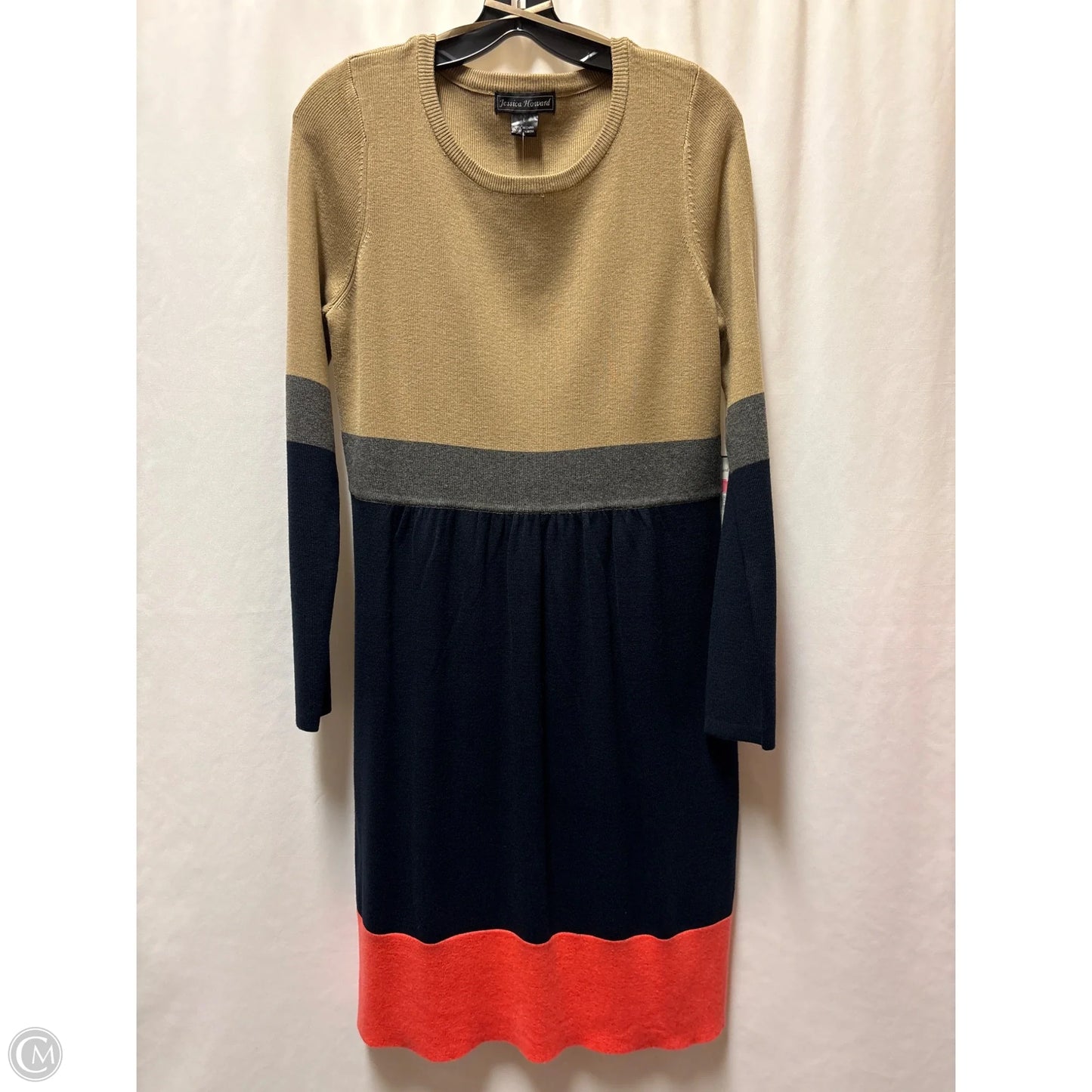 Dress Sweater By Jessica Howard In Brown, Size: L