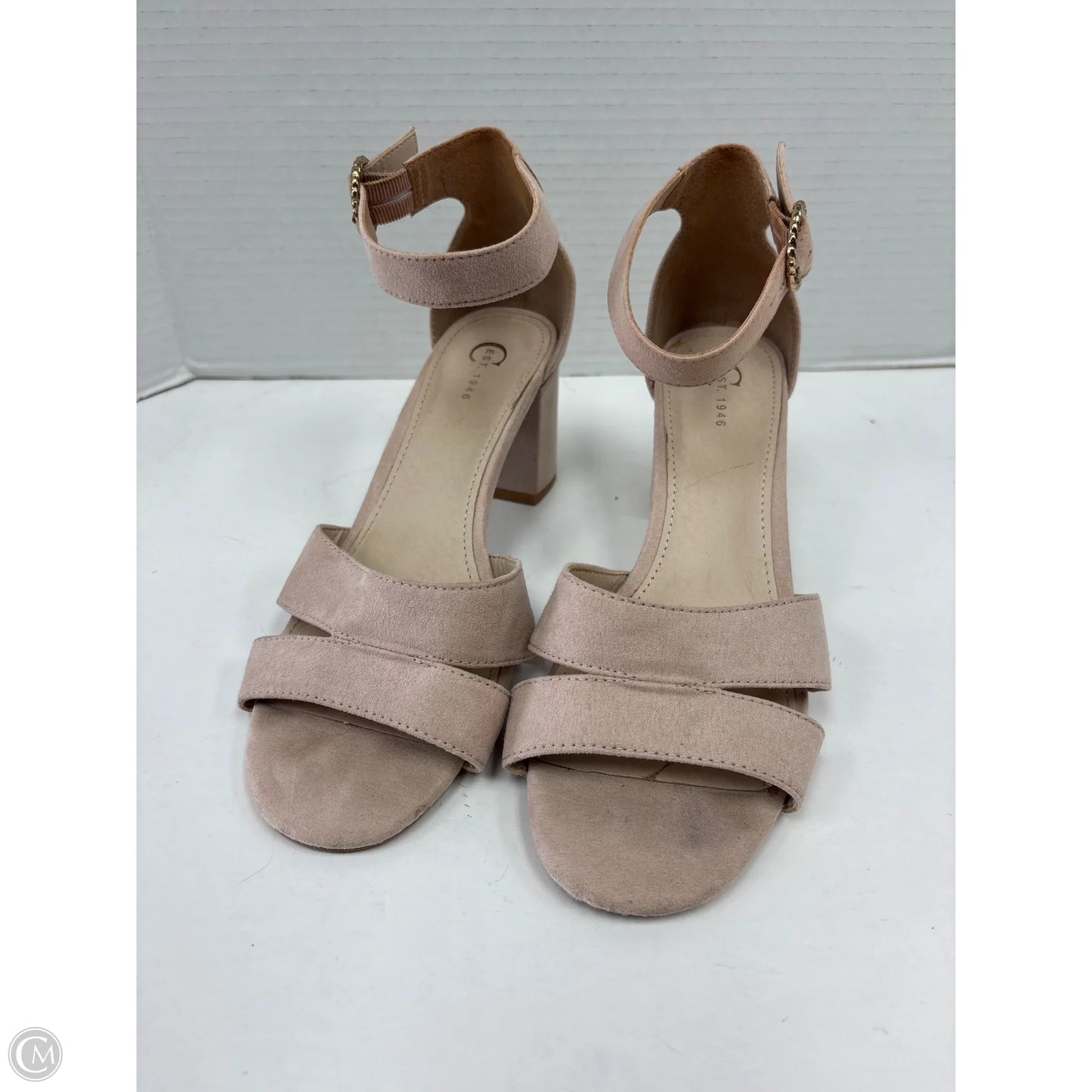 Sandals Heels Block By Cato In Pink, Size: 7