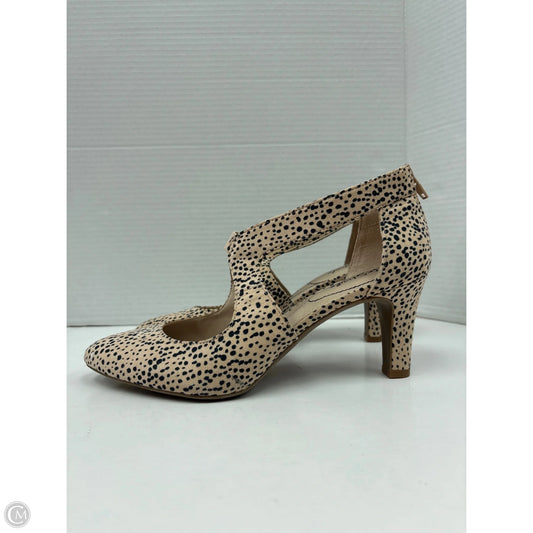 Sandals Heels Kitten By Life Stride In Animal Print, Size: 10
