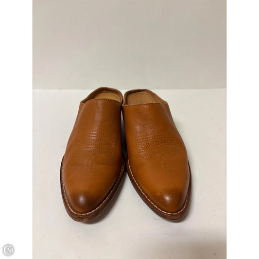 Boots Western By Clothes Mentor In Brown & Orange, Size: 7