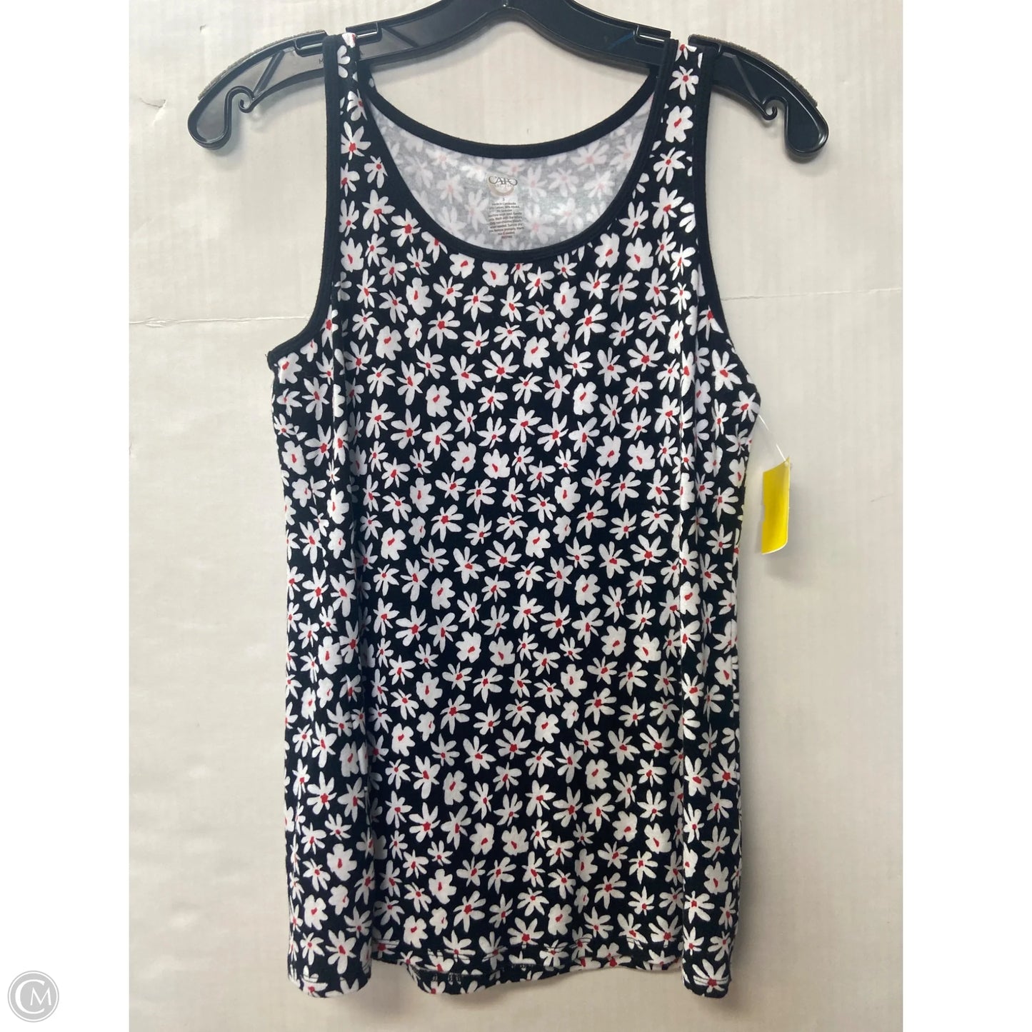 Top Sleeveless By Cato In Black, Size: S