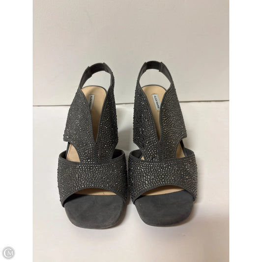 Shoes Heels Block By Alex Marie In Grey, Size: 9