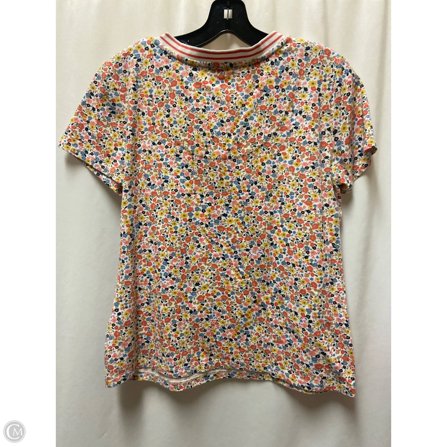 Top Short Sleeve By Nautica In Pink, Size: M