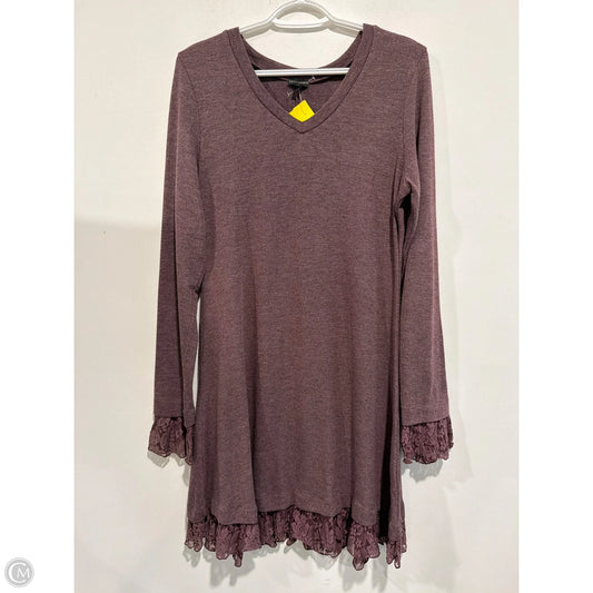 Dress Casual Midi By Coco And Carmen In Purple, Size: L