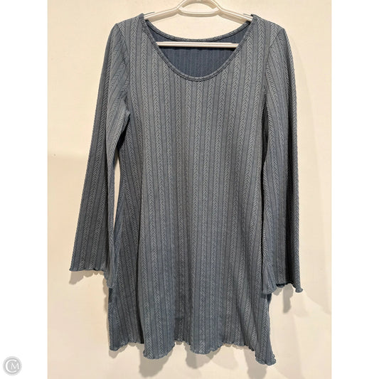 Dress Casual Midi By Clothes Mentor In Blue, Size: L