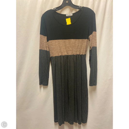 Dress Casual Midi By Clothes Mentor In Black, Size: S
