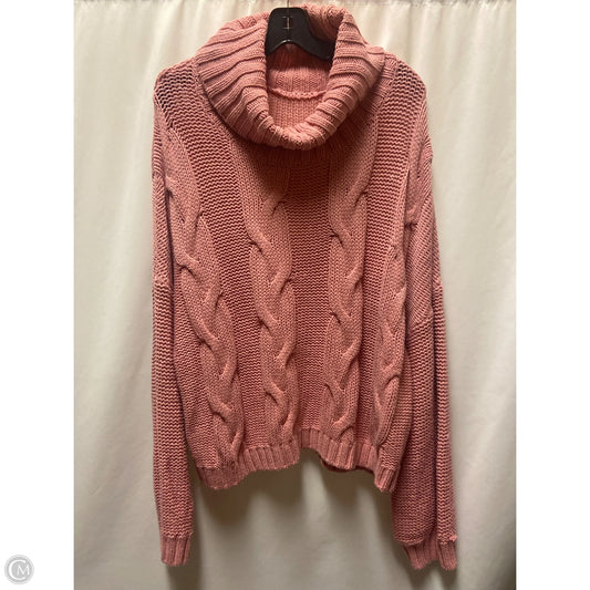 Sweater By Clothes Mentor In Pink, Size: L