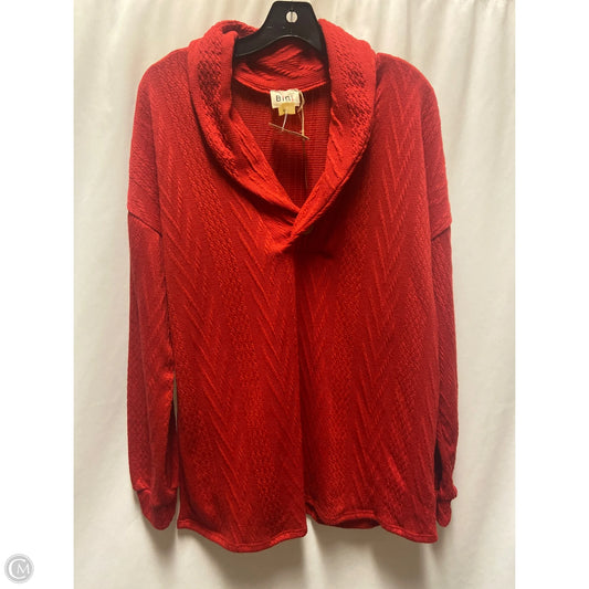 Sweater By Bibi In Red, Size: L
