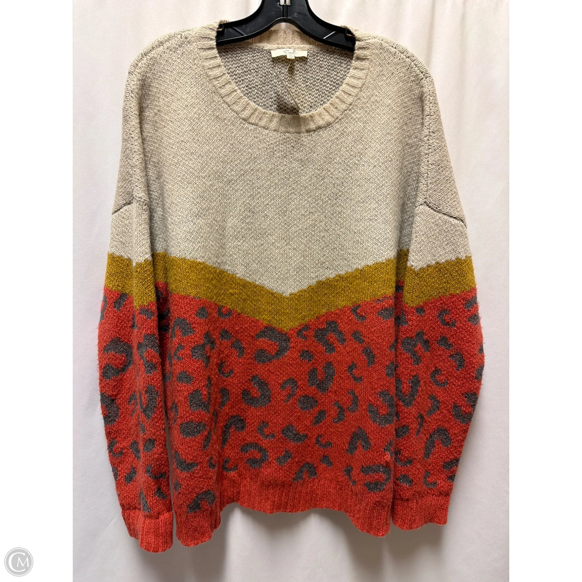 Sweater By Easel In Beige, Size: M