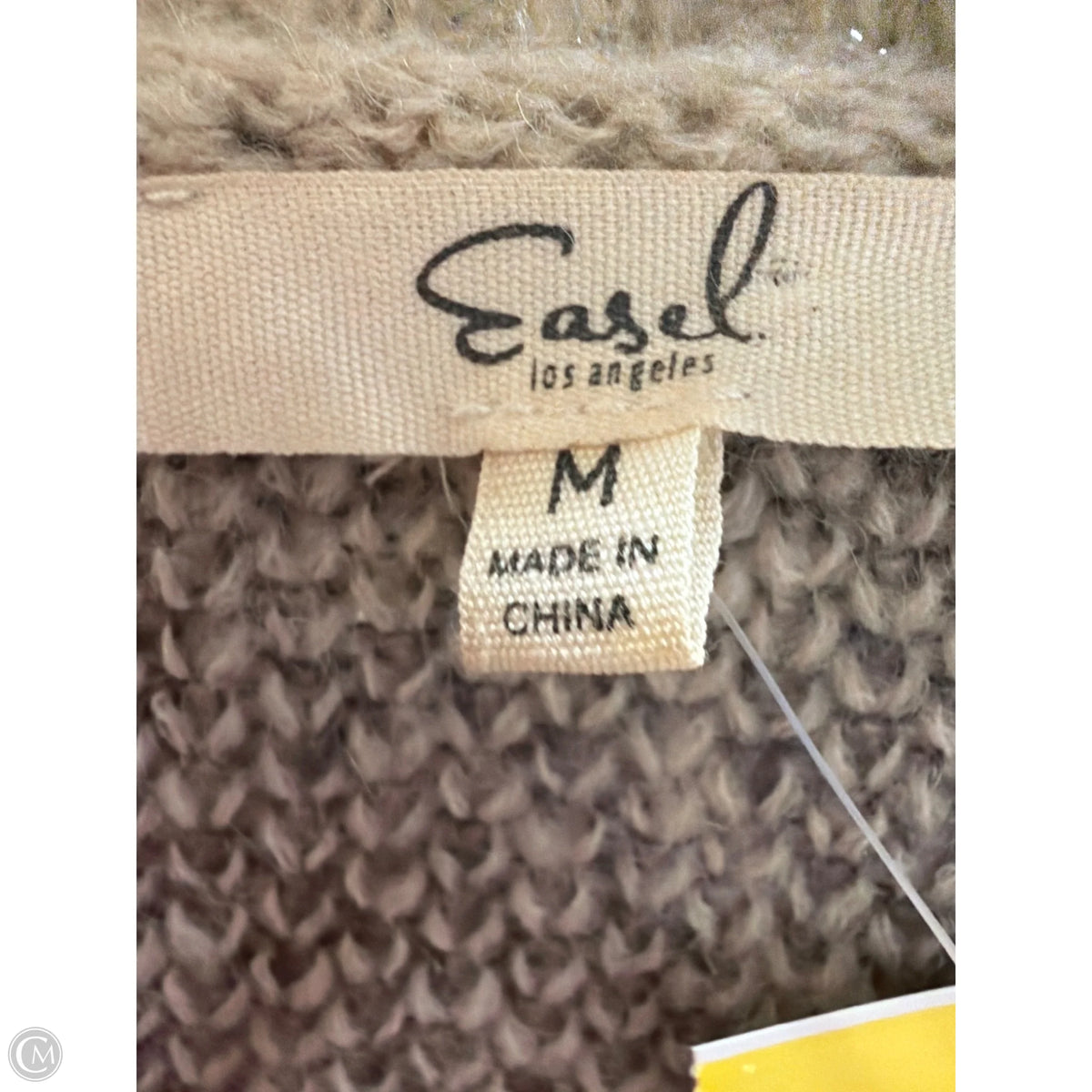 Sweater By Easel In Beige, Size: M