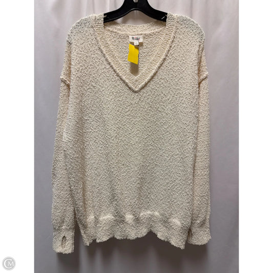 Sweater By Bibi In Cream, Size: L
