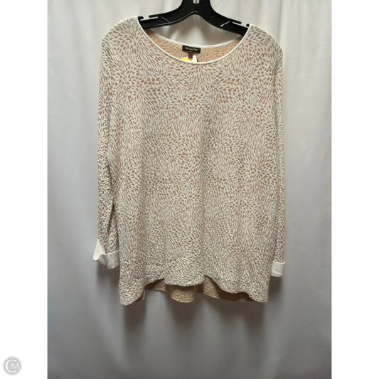 Top Long Sleeve By Massimo Dutti In White, Size: S