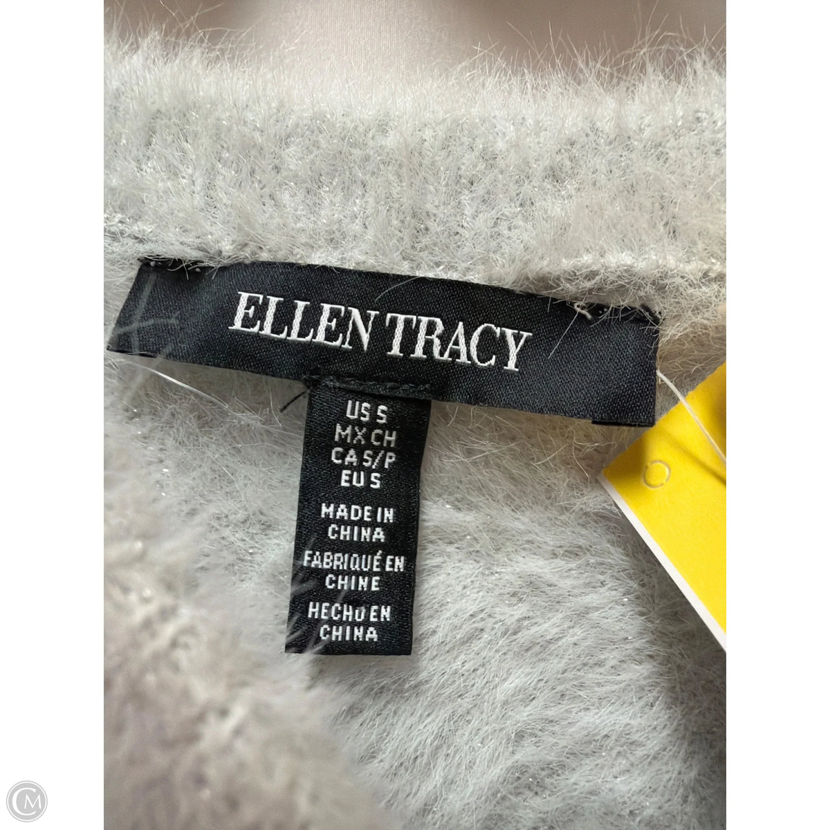 Sweater By Ellen Tracy In Grey, Size: S