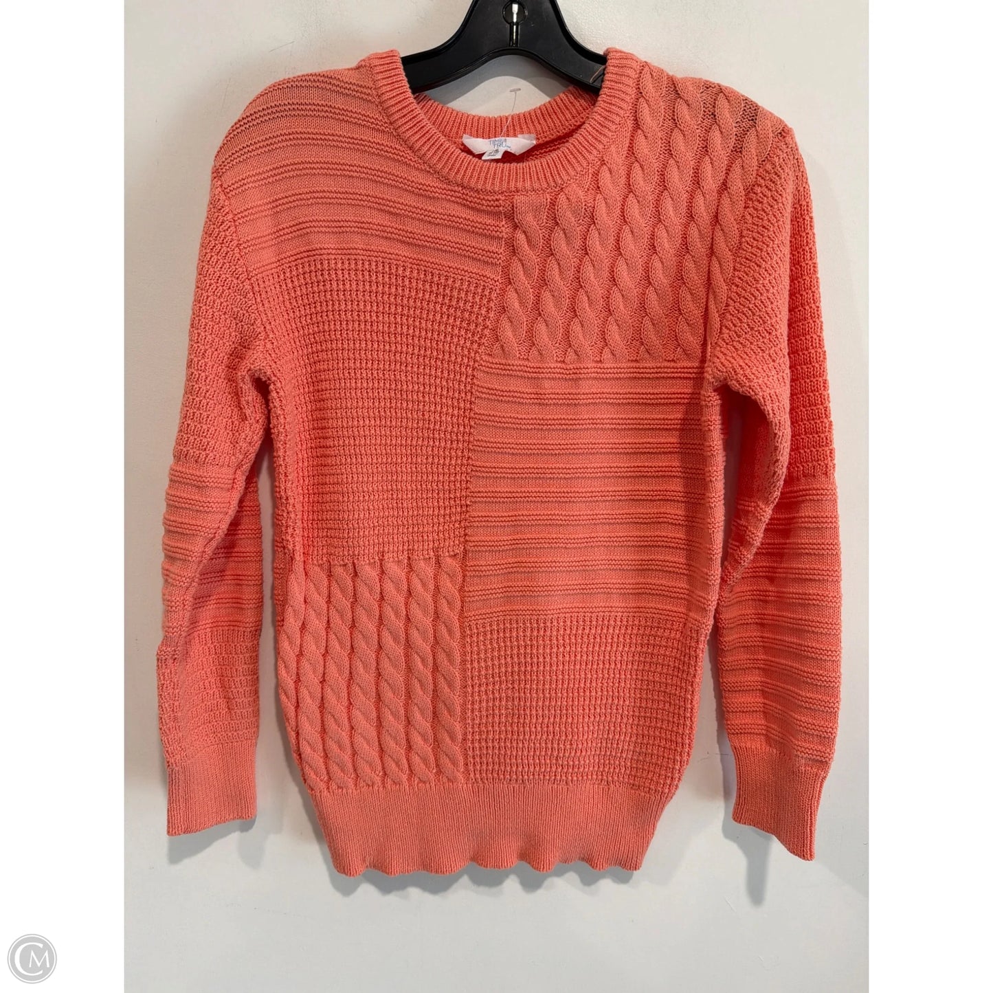 Sweater By Time And Tru In Coral, Size: Xs