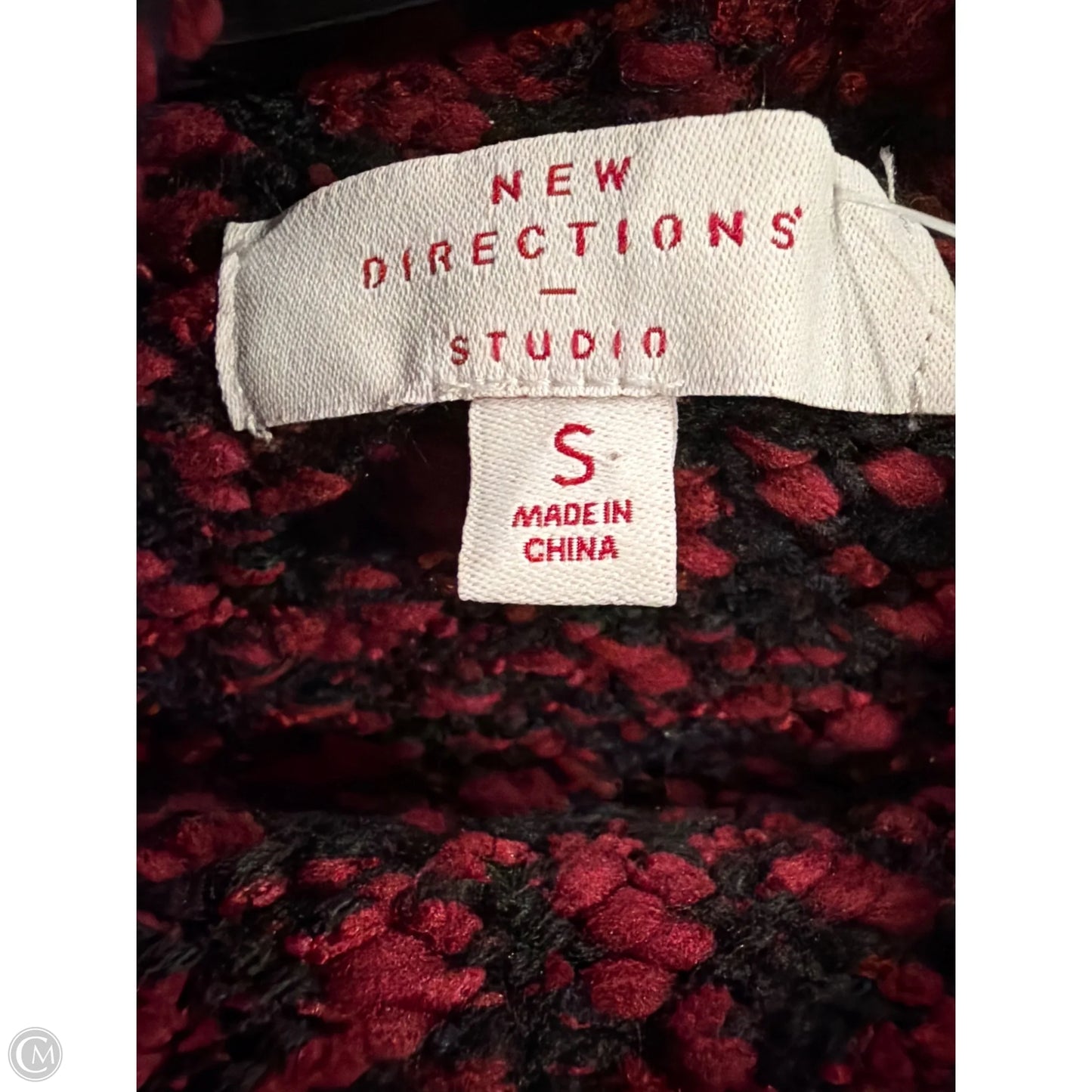 Sweater By New Directions In Maroon, Size: S