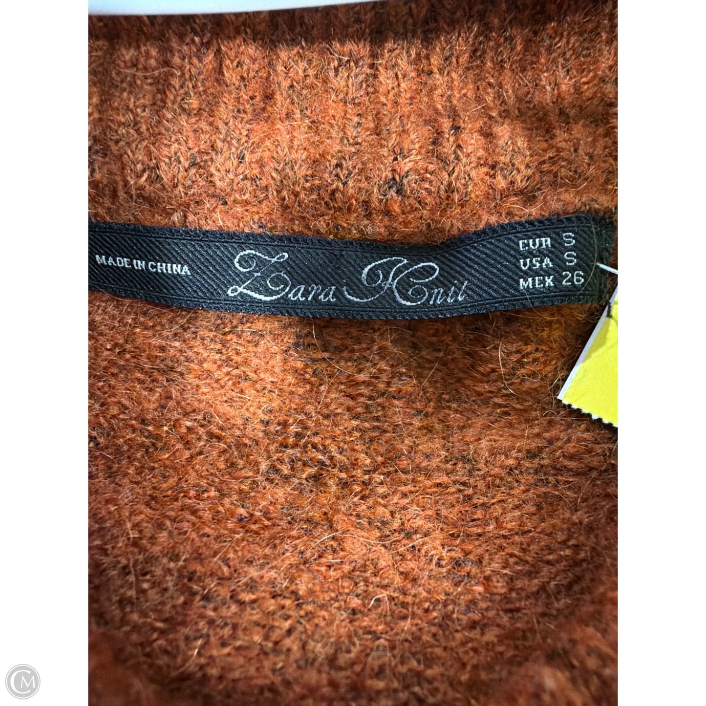 Sweater By Clothes Mentor In Orange, Size: S