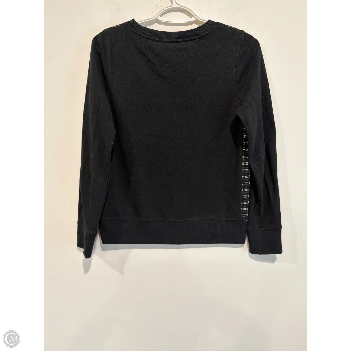 Top Long Sleeve By Merona In Black, Size: S