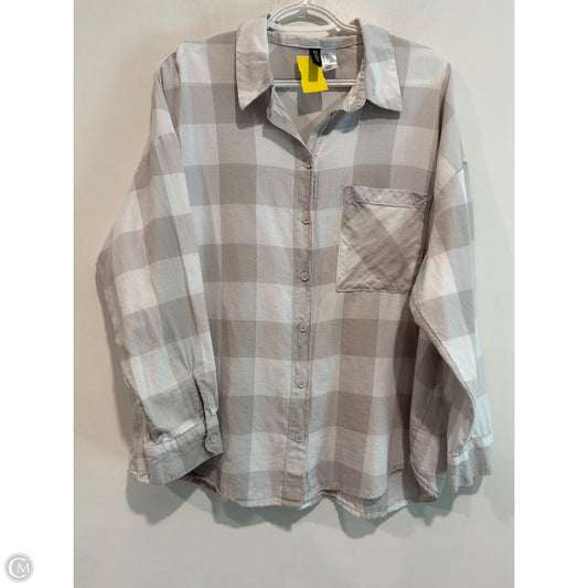 Top Long Sleeve By Divided In Grey, Size: M