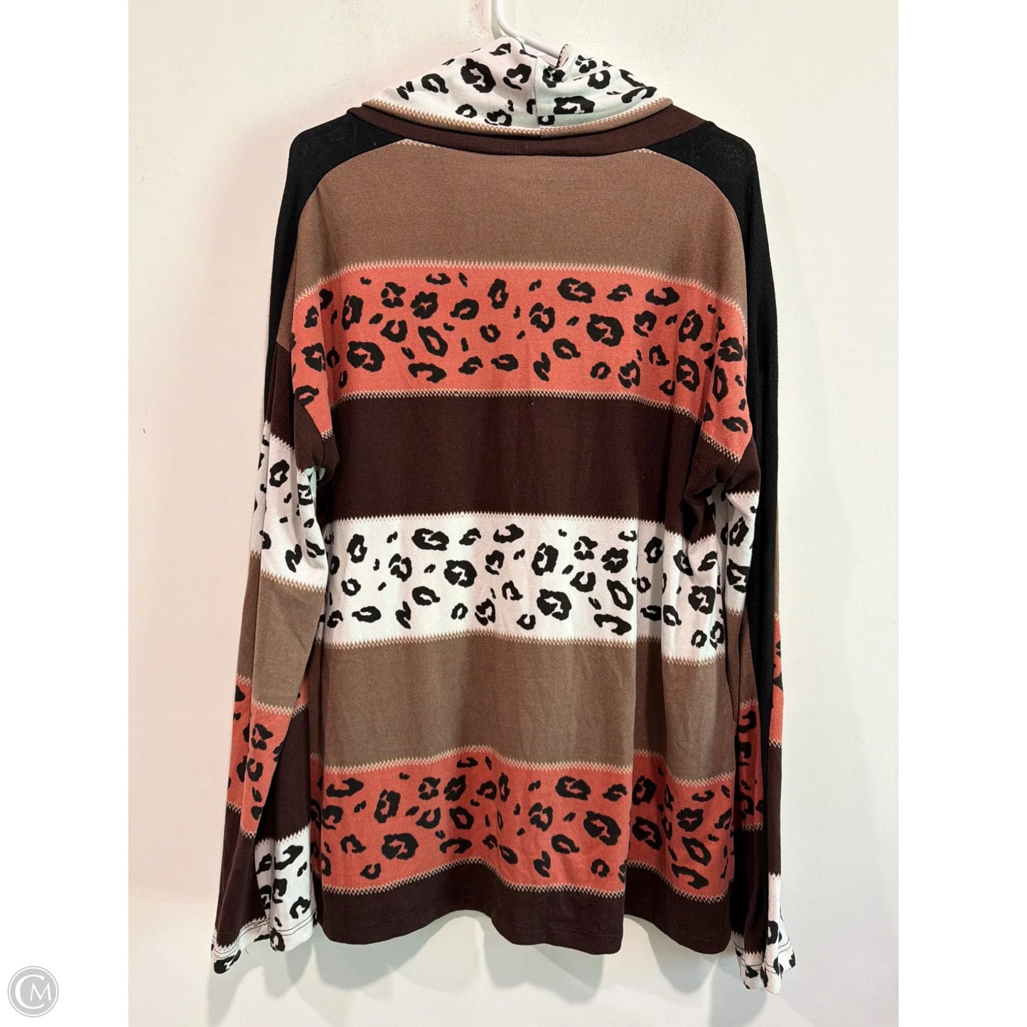 Top Long Sleeve By Together In Brown, Size: M
