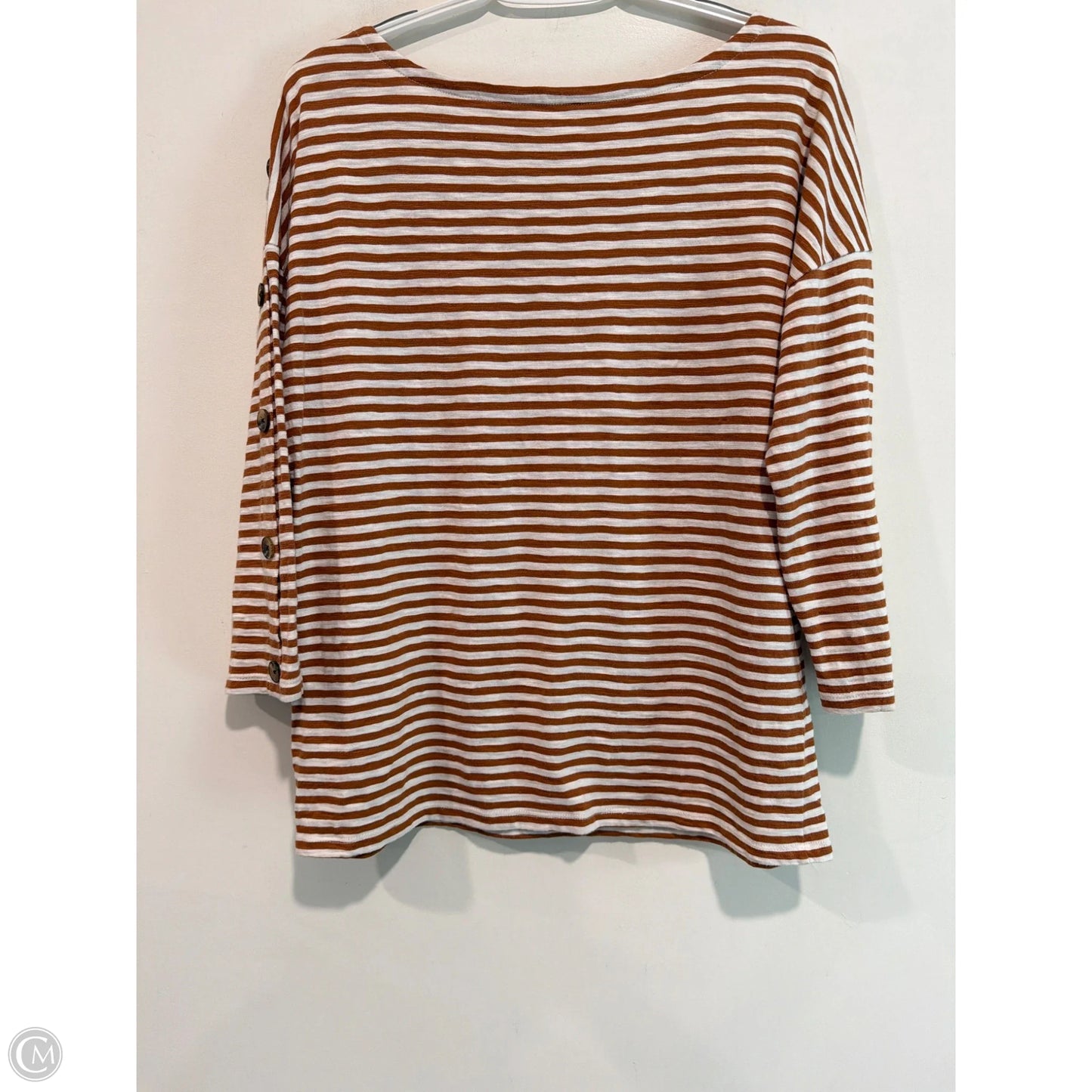 Top Long Sleeve By Talbots In Brown, Size: M