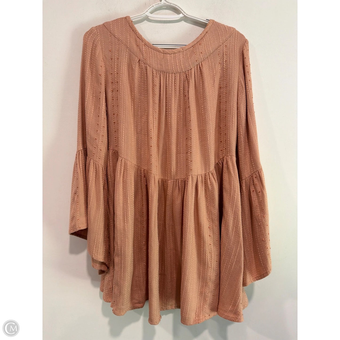 Top Long Sleeve By Blush In Orange, Size: M