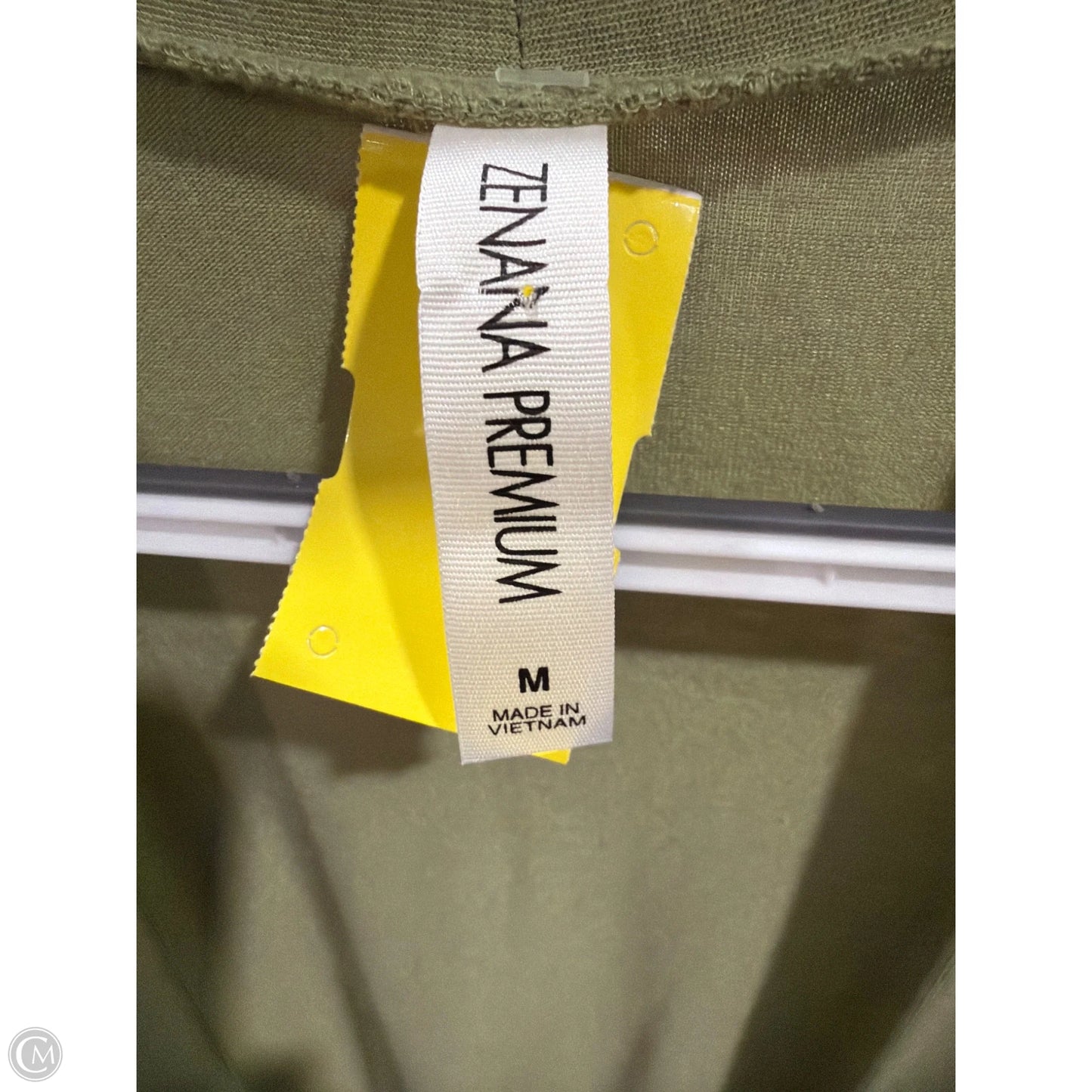 Cardigan By Zenana In Green, Size: M