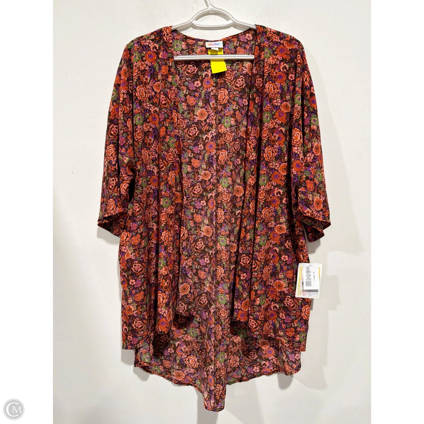 Cardigan By Lularoe In Floral Print, Size: M