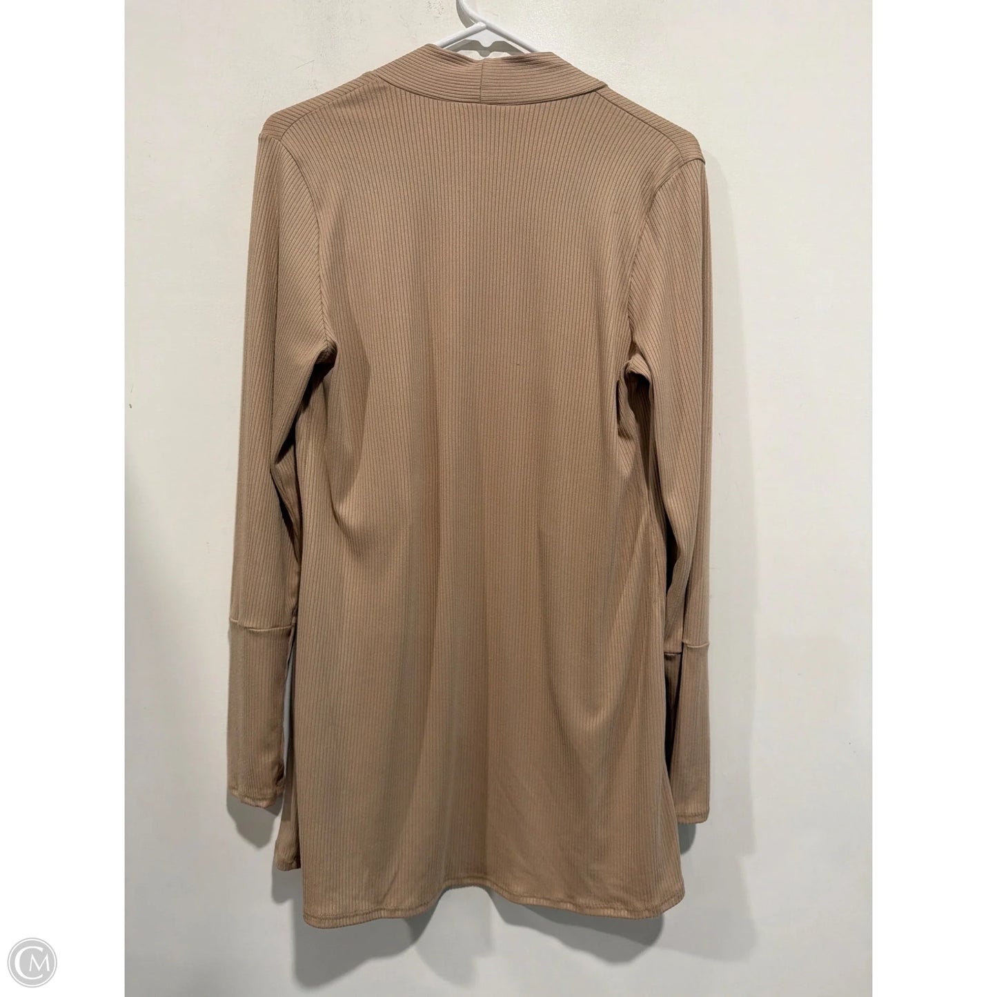Cardigan By Clothes Mentor In Tan, Size: L