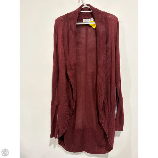 Cardigan By Rd Style In Maroon, Size: L