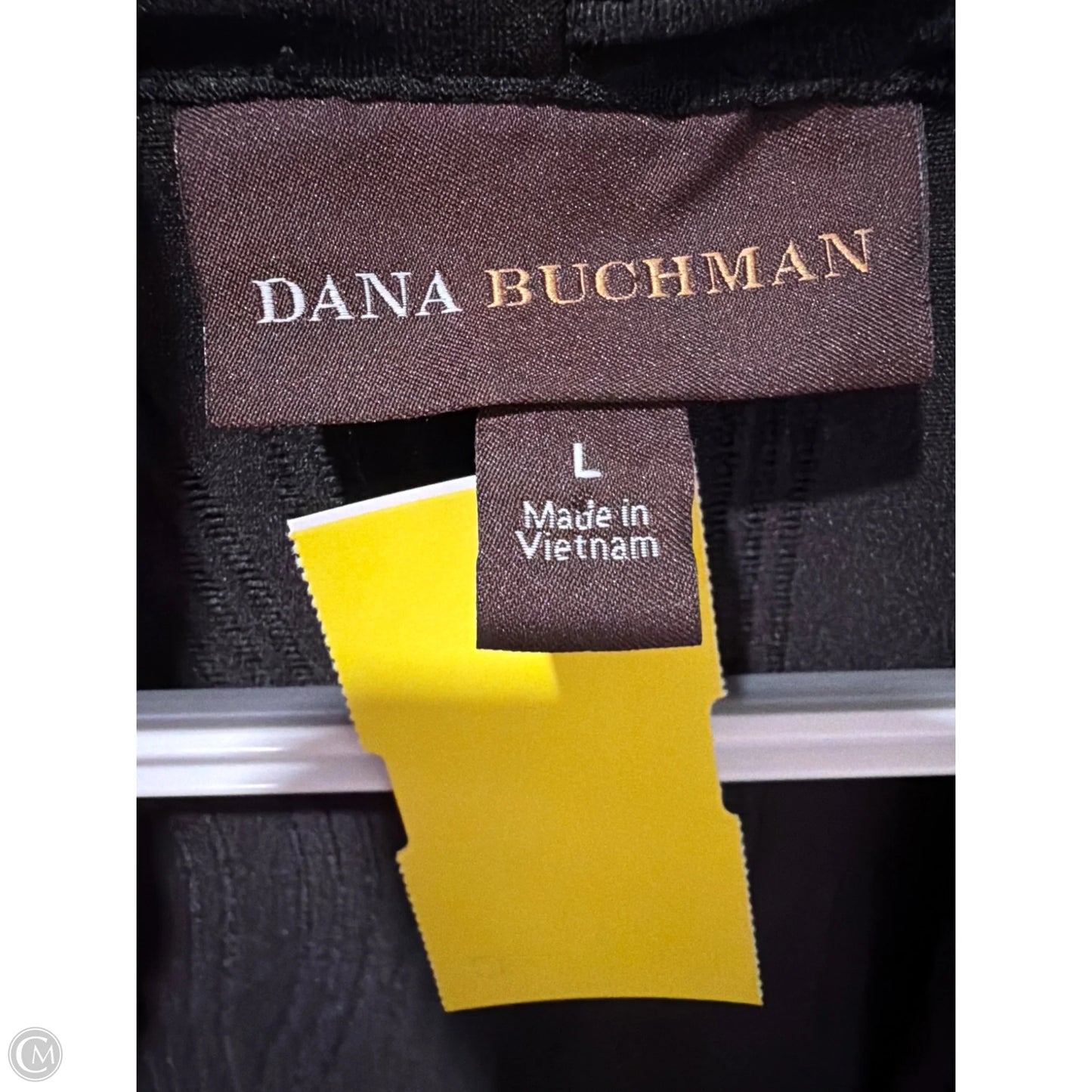 Cardigan By Dana Buchman In Black, Size: L