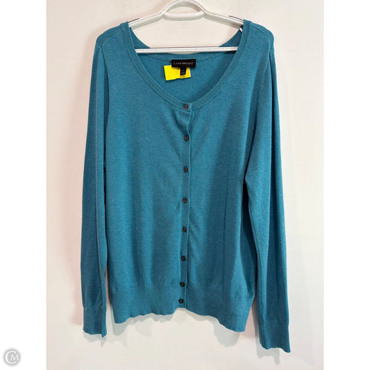 Cardigan By Lane Bryant In Teal, Size: Xl