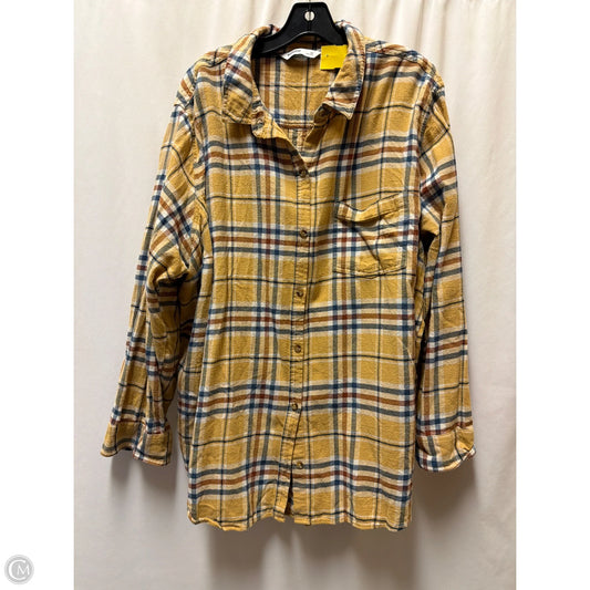 Top Long Sleeve By Sonoma In Yellow, Size: 3x
