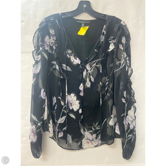 Top Long Sleeve By White House Black Market In Black, Size: S