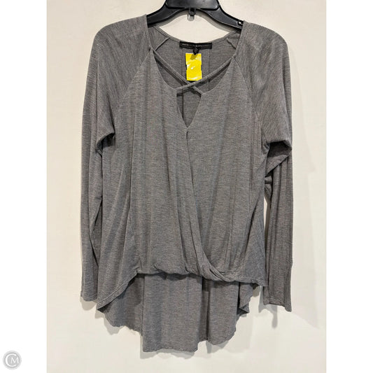 Top Long Sleeve By White House Black Market In Grey, Size: S