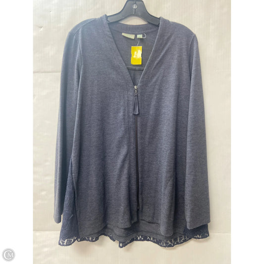 Top Long Sleeve By Logo In Blue, Size: S