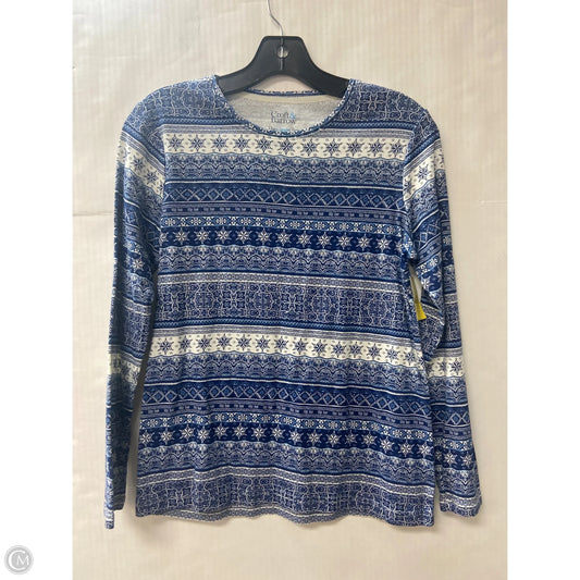 Top Long Sleeve By Croft And Barrow In Blue, Size: S