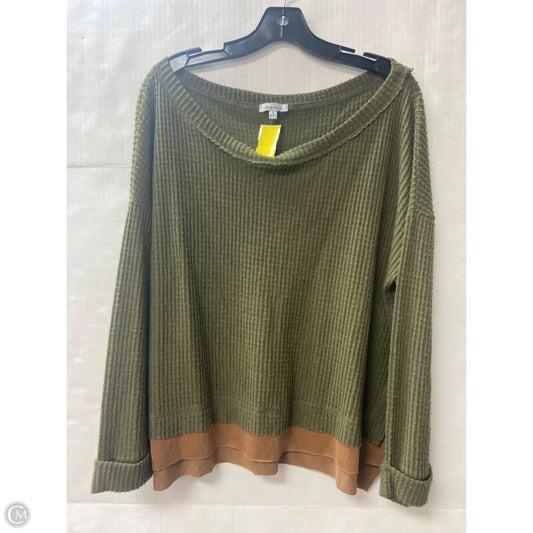 Top Long Sleeve By White Birch In Green, Size: S
