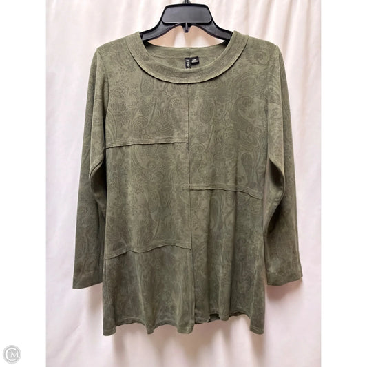 Top Long Sleeve By Ethyl In Green, Size: S
