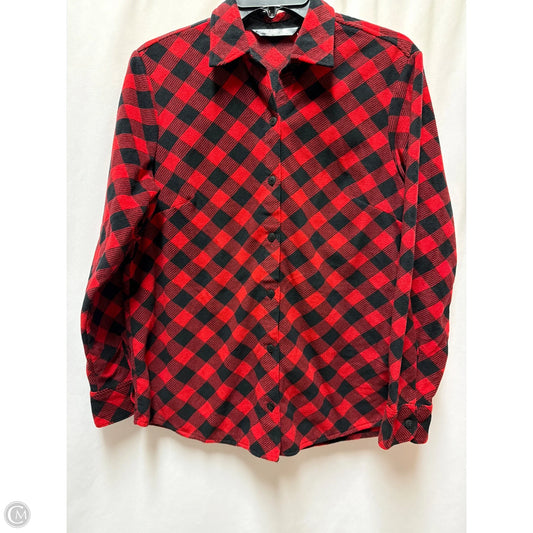 Top Long Sleeve By Lee In Red, Size: S