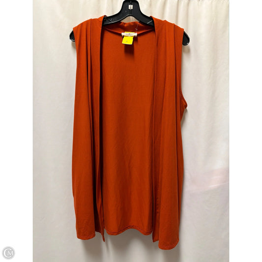 Cardigan By Zenana In Orange, Size: 1x